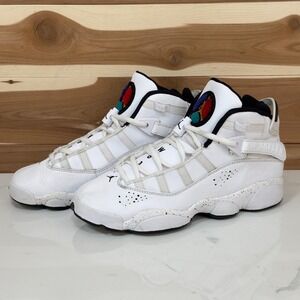 Nike Air Jordan 6 Rings Jordan 6 Rings GS Confetti White size 6Youth/ 7.5 Womens